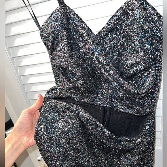 ZARA PATTERNED CUT OUT DRESS - Picture 8 of 14